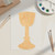 Chalice Wood Cutout for Crafts, Unfinished Baltic Birch Craft Shape