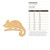 Chameleon Wood Cutout - Unfinished Baltic Birch Craft Shape