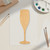 Champagne Glass Wood Cutout - Unfinished Baltic Birch Craft Shape