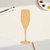 Champagne Glass Wood Cutout for Crafts, Unfinished Baltic Birch Craft Shape