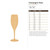 Champagne Glass Wood Cutout for Crafts, Unfinished Baltic Birch Craft Shape
