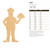 Chef Wood Cutout Craft Blank, Unfinished Baltic Birch DIY Shape for Crafts and Decor