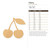 Cherry Wood Cutout - Unfinished Baltic Birch Craft Shape