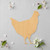 Chicken Wood Cutout - Unfinished Baltic Birch Craft Shape