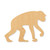 Chimpanzee Wood Cutout - Unfinished Baltic Birch Craft Shape