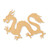 Chinese Dragon Wood Cutout - Unfinished Baltic Birch Craft Shape