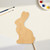 Chocolate Bunny Wood Cutout - Unfinished Baltic Birch Craft Shape