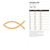 Christian Fish Wood Cutout Craft Blank, Unfinished Baltic Birch DIY Shape for Crafts and Decor