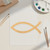 Christian Fish Wood Cutout for Crafts, Unfinished Baltic Birch Craft Shape