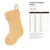 Christmas Stocking Outline Wood Cutout Craft Blank, Unfinished Baltic Birch DIY Shape for Crafts and Decor
