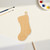 Christmas Stocking Outline Wood Cutout - Unfinished Baltic Birch Craft Shape