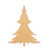 Christmas Tree 3 Wood Cutout - Unfinished Baltic Birch Craft Shape