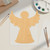 Christmas Tree Angel Wood Cutout for Crafts, Unfinished Baltic Birch Craft Shape
