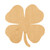 Clover 2 Wood Cutout for Crafts, Unfinished Baltic Birch Craft Shape