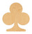 Club Wood Cutout Craft Blank, Unfinished Baltic Birch DIY Shape for Crafts and Decor