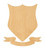 Coat Of Arms Wood Cutout Craft Blank, Unfinished Baltic Birch DIY Shape for Crafts and Decor
