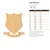 Coat Of Arms Wood Cutout Craft Blank, Unfinished Baltic Birch DIY Shape for Crafts and Decor