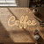 Coffee Wood Cutout Craft Blank, Unfinished Baltic Birch DIY Shape for Crafts and Decor