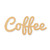 Coffee Wood Cutout - Unfinished Baltic Birch Craft Shape