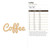 Coffee Wood Cutout - Unfinished Baltic Birch Craft Shape