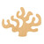 Coral Wood Cutout for Crafts, Unfinished Baltic Birch Craft Shape