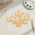 Coral Wood Cutout for Crafts, Unfinished Baltic Birch Craft Shape