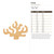 Coral Wood Cutout for Crafts, Unfinished Baltic Birch Craft Shape