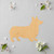 Corgi Wood Cutout for Crafts, Unfinished Baltic Birch Craft Shape