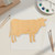 Cow 1 Wood Cutout - Unfinished Baltic Birch Craft Shape