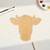Cow Head Wood Cutout - Unfinished Baltic Birch Craft Shape