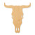 Cow Skull Wood Cutout - Unfinished Baltic Birch Craft Shape