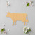 Cow Wood Cutout - Unfinished Baltic Birch Craft Shape