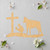 Cowboy At Cross Wood Cutout Craft Blank, Unfinished Baltic Birch DIY Shape for Crafts and Decor