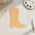 Cowboy Boot 3 Wood Cutout Craft Blank, Unfinished Baltic Birch DIY Shape for Crafts and Decor