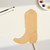 Cowboy Boot 3 Wood Cutout for Crafts, Unfinished Baltic Birch Craft Shape