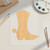 Cowboy Boot Wood Cutout Craft Blank, Unfinished Baltic Birch DIY Shape for Crafts and Decor