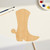 Cowboy Boot Wood Cutout Craft Blank, Unfinished Baltic Birch DIY Shape for Crafts and Decor