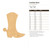 Cowboy Boot Wood Cutout Craft Blank, Unfinished Baltic Birch DIY Shape for Crafts and Decor