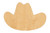 Cowboy Hat 2 Wood Cutout Craft Blank, Unfinished Baltic Birch DIY Shape for Crafts and Decor