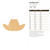 Cowboy Hat Wood Cutout Craft Blank, Unfinished Baltic Birch DIY Shape for Crafts and Decor