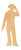 Cowboy Wood Cutout Craft Blank, Unfinished Baltic Birch DIY Shape for Crafts and Decor