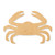 Crab 1 Wood Cutout - Unfinished Baltic Birch Craft Shape