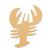 Crawfish Wood Cutout - Unfinished Baltic Birch Craft Shape