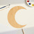 Crescent Moon Wood Cutout Craft Blank, Unfinished Baltic Birch DIY Shape for Crafts and Decor