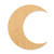 Crescent Moon Wood Cutout - Unfinished Baltic Birch Craft Shape