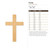 Cross Wood Cutout - Unfinished Baltic Birch Craft Shape