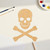 Crossbones Wood Cutout Craft Blank, Unfinished Baltic Birch DIY Shape for Crafts and Decor
