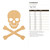 Crossbones Wood Cutout Craft Blank, Unfinished Baltic Birch DIY Shape for Crafts and Decor