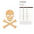 Crossbones Wood Cutout - Unfinished Baltic Birch Craft Shape