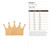 Crown 1 Wood Cutout - Unfinished Baltic Birch Craft Shape